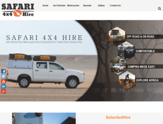 safari4x4hire.com screenshot