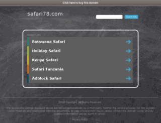 safari78.com screenshot