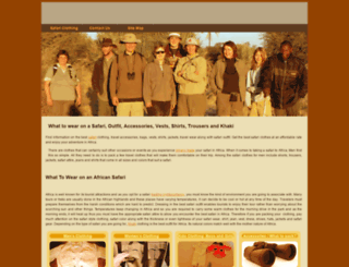 safariclothingwear.com screenshot