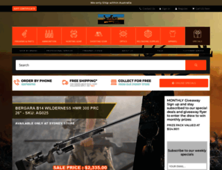 safarifirearms.com.au screenshot