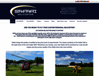 safarihelicopter.com screenshot