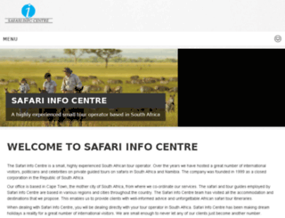 safariinfocentre.co.za screenshot