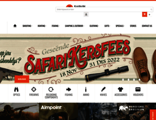 safarioutdoor.co.za screenshot