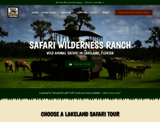 safariwilderness.com screenshot