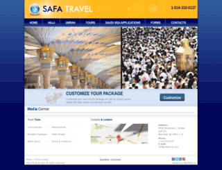 safatravel.com screenshot