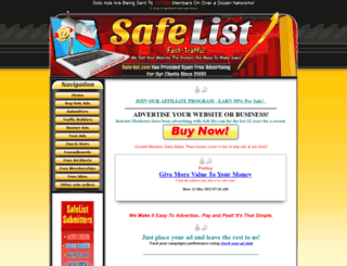safe-list.com screenshot