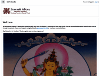 safe-sravastiabbey.org screenshot