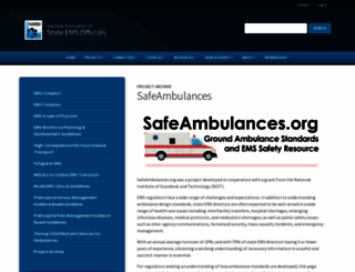 safeambulances.org screenshot