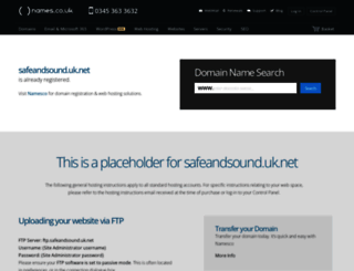 safeandsound.uk.net screenshot