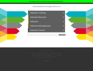 safeasbestosmanagement.com screenshot