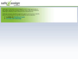safeassign.com screenshot
