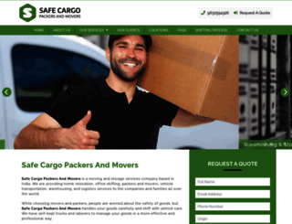 safecargopackersmovers.com screenshot