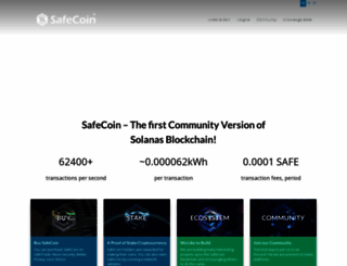 safecoin.org screenshot