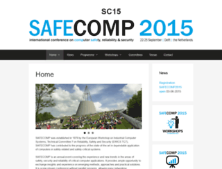 safecomp2015.tudelft.nl screenshot