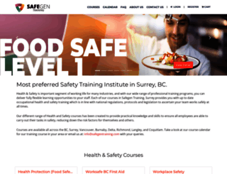 safegentraining.com screenshot