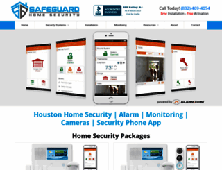 safeguardhomesecurity.com screenshot