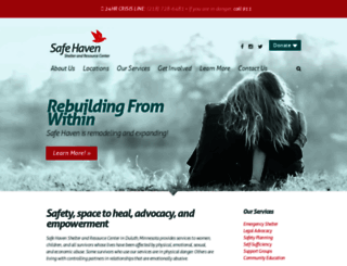safehavenshelter.org screenshot