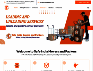 safeindiapackers.com screenshot