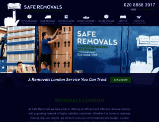 saferemovals.co.uk screenshot
