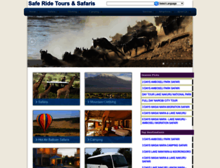 saferidesafaris.com screenshot