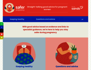 saferpregnancy.org.uk screenshot
