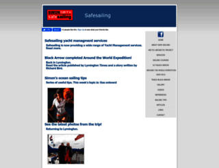 safesailing.co.uk screenshot