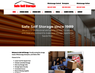 safeselfstorage.com screenshot
