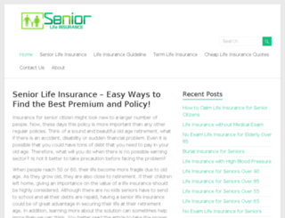safeseniorlifeinsurance.com screenshot