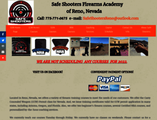 safeshootersreno.com screenshot