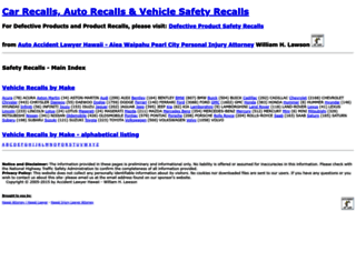 safety-recalls.com screenshot