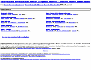 safety-recalls.org screenshot