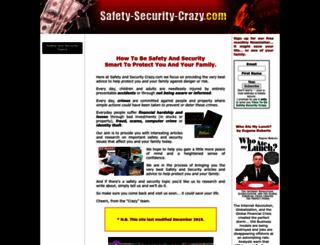 safety-security-crazy.com screenshot