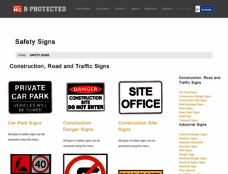 safety-signs.b-protected.com.au screenshot