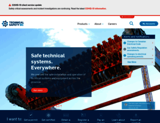 safetyauthority.ca screenshot