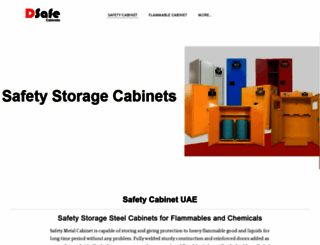 safetycabinetuae.com screenshot