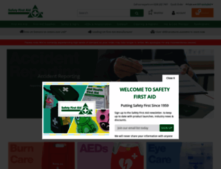 safetyfirstaid.co.uk screenshot