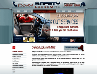 safetylocksmithnyc.com screenshot