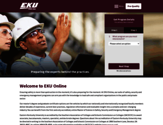 safetymanagement.eku.edu screenshot
