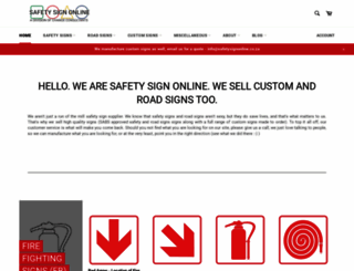safetysignonline.co.za screenshot