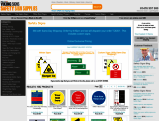 safetysignsupplies.co.uk screenshot