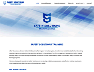 safetysolutionstraining.co.uk screenshot