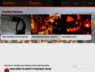 safetytoolboxtopics.com screenshot