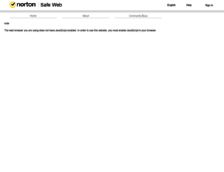 safeweb.norton.com screenshot