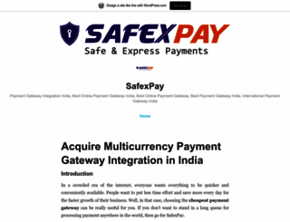safexpay.wordpress.com screenshot