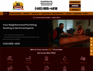 safferplumbing.com screenshot