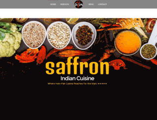 saffronindiancuisine.net screenshot