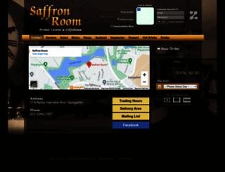 saffronroom.com.au screenshot