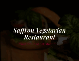 saffronvegetarian.in screenshot