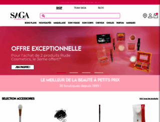 saga-cosmetiques.com screenshot