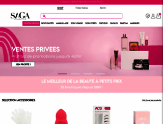 sagacosmetics.com screenshot